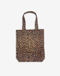 LEOPARD PRINT PRINTED TOTE BAG