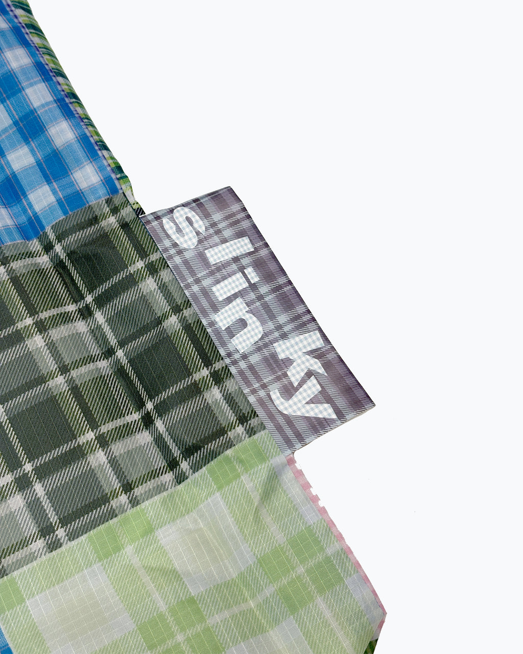 MULTI PLAID SHOPPING BAG