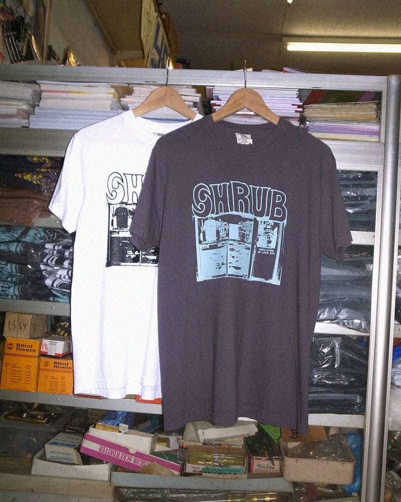 SHRUB FLYER TEE IN GRAPHITE